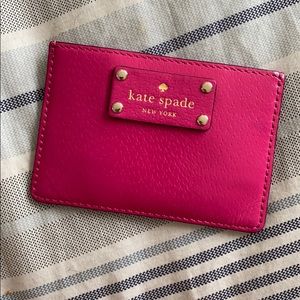 Hot Pink Kate Spade Card Holder